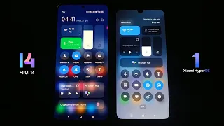 Comparison between MIUI 14 (xiaomi.eu) and HyperOS (Mi 9 port)