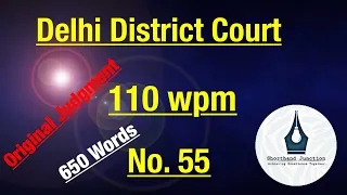 Original Judgment Dictation| 110 wpm| Legal Dictation | DDC PA| Rajasthan District Court | UP VP