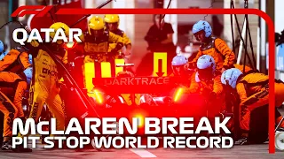 NEW PIT STOP WORLD RECORD! McLaren Service Lando Norris in 1.80s | 2023 Qatar Grand Prix | DHL