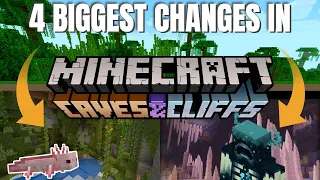 Minecraft 1.17 Update | Caves&Cliffs | The 4 BIG Changes in Detail  | Minecraft Cave Update