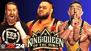 WWE 2K24 Sami Zayn vs Chad Gable vs Bronson Reed. King and Queen of the Ring 2024