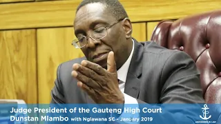 Ngalwana SC interview with Judge President Dunstan Mlambo Bonus Segment - January 2019