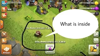 Clash of clans 5th Anniversary Cake | Clash of clans update