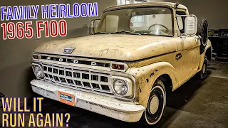 WILL IT RUN After Sitting for 13 years? His Great Grandpa Bought This 1965 Ford Truck Brand New!