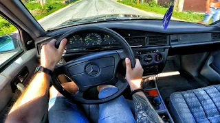 1993 Mercedes-Benz E190 1.8 AT - POV TEST DRIVE