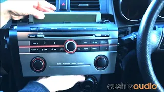 Mazda 3 head unit removal and Grom BT3 Bluetooth kit instal