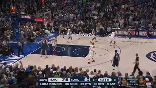 Russell Westbrook fouls Luka and gets into it with PJ Washington and the Mavericks