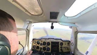 Practice Forced Landing (PFL) - Straight in Approach - Cessna 152 Aerobat - 8th March 2024 - Gusty