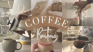 COFFEE MAKING ROUTINE ☕️ | spring shopping and preparing whipped honey 🍯