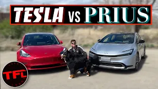 Tesla Model 3 vs. Toyota Prius: Does Hybrid Still Make Sense, Or Should You FINALLY Go Full EV?