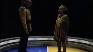 Guinan and Worf at Target Practice