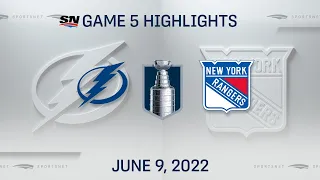 NHL Game 5 Highlights | Lightning vs. Rangers - June 9, 2022