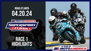 Supersport Race 1 at Road Atlanta 2024 - HIGHLIGHTS | MotoAmerica