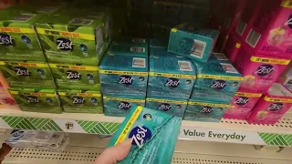 Dollar Tree Soap & Cleaning Products Shelf Organization 8-30-2023