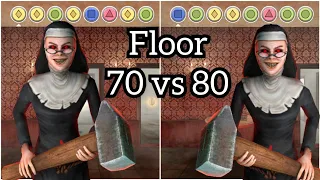 Evil Nun Maze | floor 70 vs 80