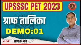 UPSSSC PET 2023 | MATHS | ग्राफ तालिका | DEMO CLASS : 01 | upsssc pet maths classes 2023