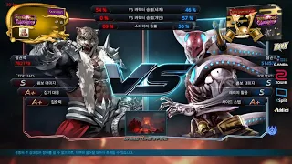 KNEE (armor king) VS eyemusician (yoshimitsu) - Tekken 7 Season 4