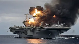 Revenge from Russia! US Navy Aircraft Carrier Destroyed by Russia's Newest Fighter Jet