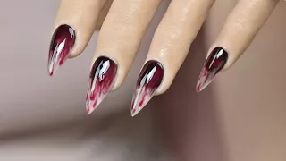 Bloody Halloween Nails | Red Iguana | April Ryan