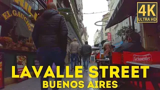 Lavalle Street, Buenos Aires, Argentina Virtual Walking Tour (4K)