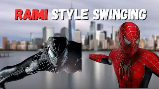 Spider-Man 2- RAIMI CINEMATIC STYLE SWINGING  w/ No Swing Assist