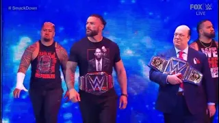 Roman Reigns and Cody Rhodes Entrance - WWE SmackDown 3/3/2023