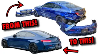 Rebuilding A 2019 Mercedes C63 AMG In 15 Minutes! (CRAZY TRANSFORMATION)