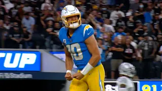 Justin Herbert Clutch 4th Down LA Chargers vs Raiders Finale Highlight #Shorts