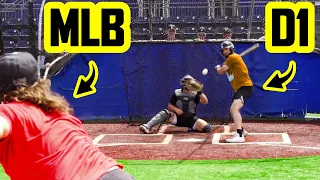 D1 College Kids vs. MLB Pitcher