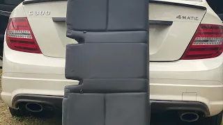 W204 Mercedes C300 how to remove rear Bench seat