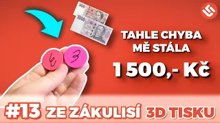 #13 Vlog / Chyba, která stála 1500,- / Ucpaných Milion 3D tiskáren | 3D tisk