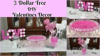 DIY DOLLAR TREE | VALENTINES DECOR | 3 EASY DIY VALENTINES DECOR CRAFTS 2019