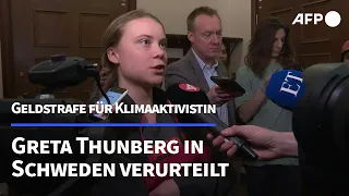 Greta Thunberg in Schweden wegen Protestaktion verurteilt | AFP