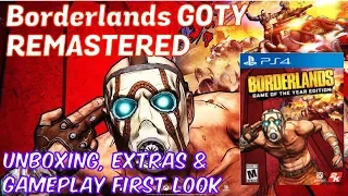 BORDERLANDS GOTY REMASTERED, Gameplay Comparison & Physical Copy Unboxing, Gamestop Exclusive!