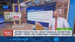 'Going in the right direction' won't stop the Fed on rate hikes, says Jim Cramer