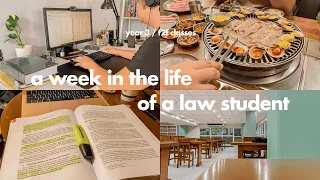 law school vlog ⚖️  start of 3rd year (attending f2f classes + lots of studying)