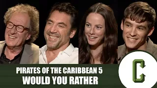 Pirates of the Caribbean 5 Cast Plays Would You Rather