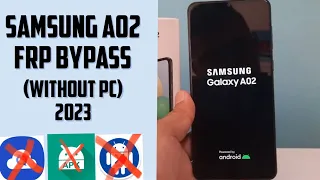 Samsung a02 frp bypass || Samsung a02 google account unlock  (2022) (without pc)