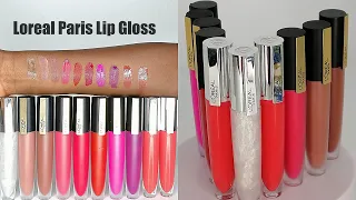 LÒreal Paris Lip Gloss Review #lorealparis #lipgloss