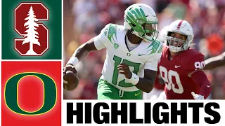 Stanford vs #13 Oregon Highlights | College Football Week 5 | 2022 College Football Highlights