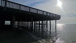 Under the pier at Buckroe Beach