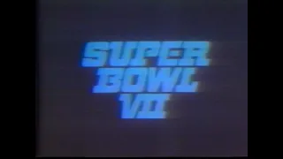 KNBC-TV4 (1973) Super Bowl VII / Lost Opening Interviews...