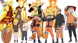 Naruto characters: Uzumaki Naruto's Evolution (All forms)