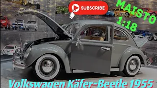 Volkswagen Käfer-Beetle 1955 1000000th,  1:18, Maisto