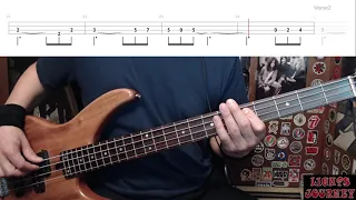 Lights by Journey - Bass Cover with Tabs Play-Along