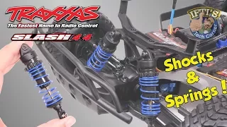 #12 Traxxas Slash 4X4 - GTR Shocks & VG Racing Springs - Prep & Install!
