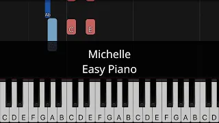 Michelle (The Beatles) - Easy piano tutorial