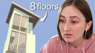 I built an 8 STORY tiny house in The Sims 4