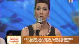 After controversy, Vice Ganda says 'peace'