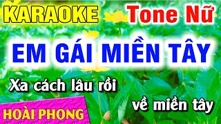 Karaoke Em Gái Miền Tây Tone Nữ Nhạc Sống Mới Nhất | Hoài Phong Organ